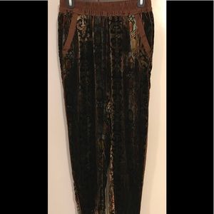 Anthropologie Velvet Joggers